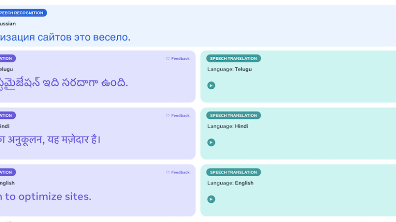 Meta* представила мультимодальную модель ИИ для перевода речи и текста